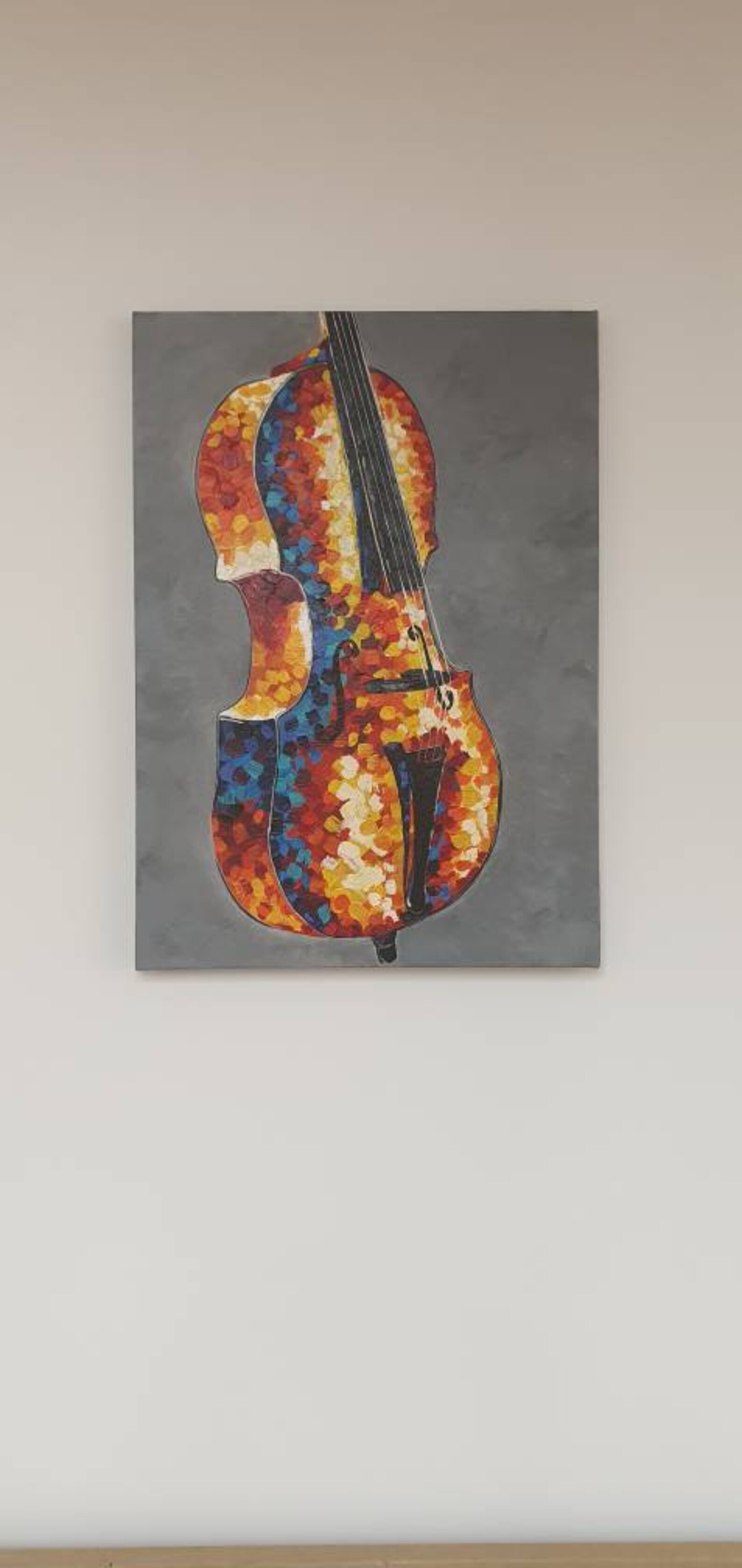 Musical Instrument Painting Cello Painting Etsy