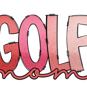 Golf Png, Golf Mom Shirt, Faux Sequin Png, Golf Mom Png Design, Preppy Png, Golf Clip Art, Pink Golf