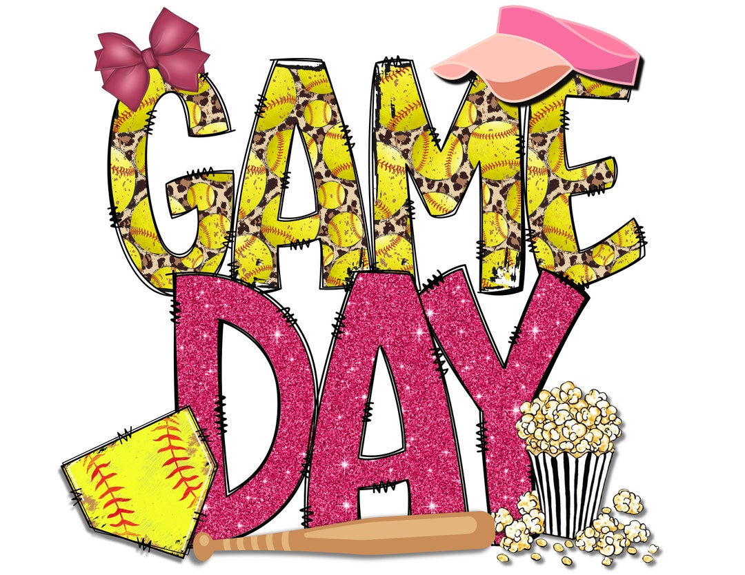 Game Day Softball Png, Game Day Png, Softball Game Day PNG, Softball
