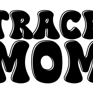 Verfolgen Sie Mom SVG PNG - Sport Mom Digitaler Download - Retro Track Design