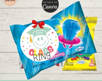 Kindergarten Abschlussklasse Ring Geschenk Aufkleber, Abschluss Gefälligkeiten, Pre K Klasse Ring Aufkleber, Aufkleber für Ring Pop