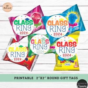 multicolor Kindergarten Graduation Class Ring Gift Sticker, Graduation raibow Favors, Pre K Class Ring Sticker, Stickers for Ring Pop 2025