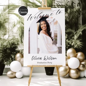 Graduation welcome sign,yard graduation welcome sign, Graduation Party welcome sign, graduation class of 2025 sign