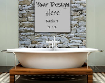 Nordic Bathroom Mockup Bath Room Mock Up Styled Photography Etsy