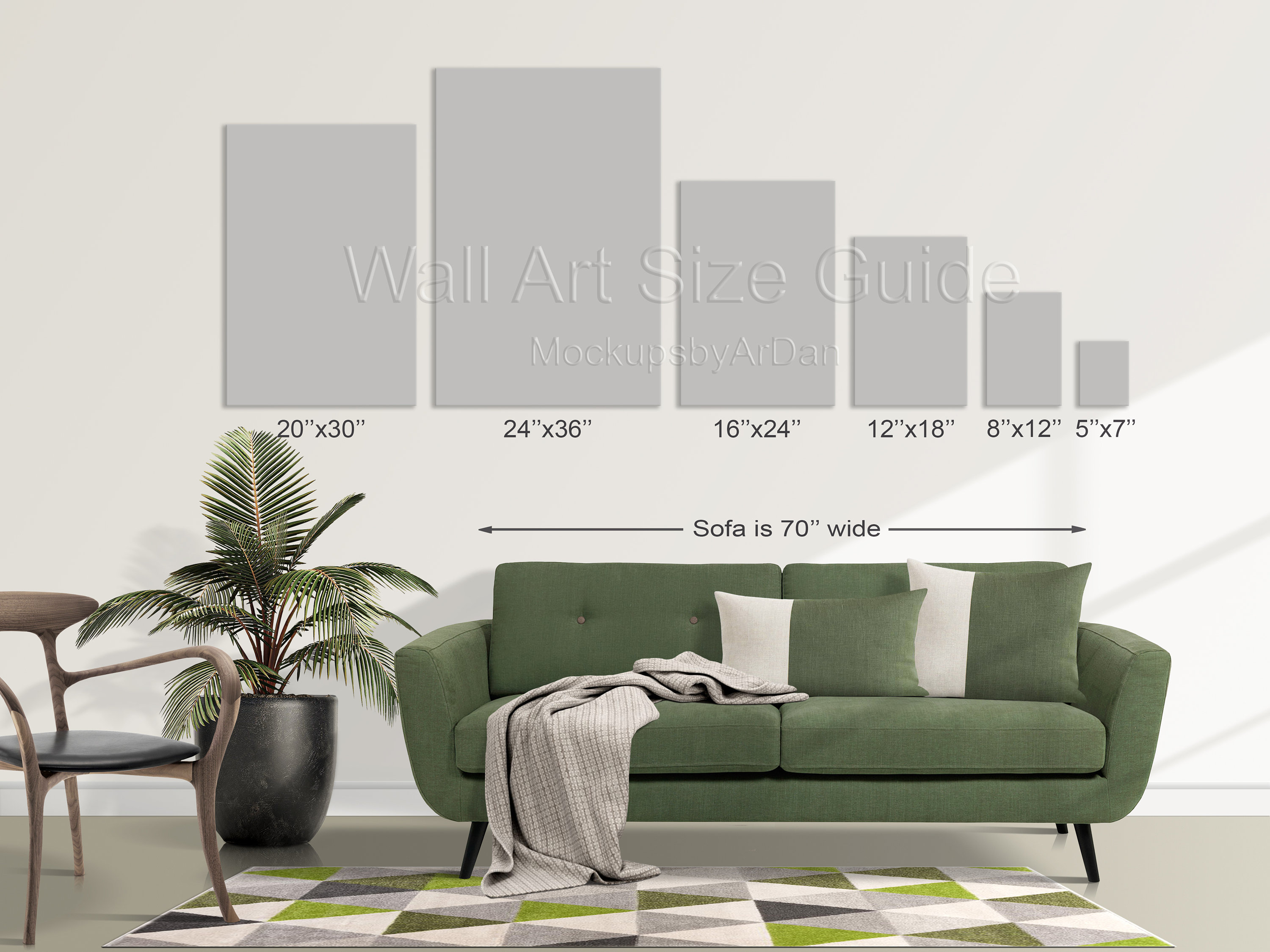 Portrait Canvas Wall Art Size Guide Canvas Print Size Guide Etsy