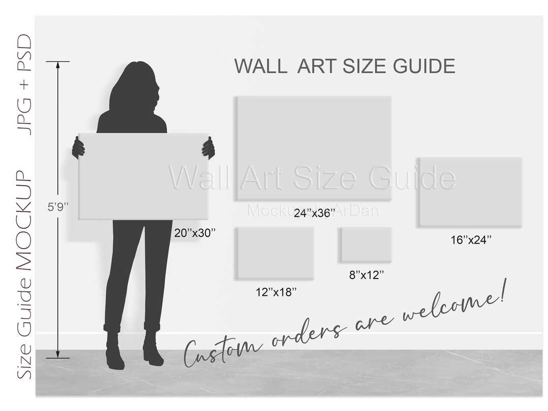 Landscape Canvas Wall Art Size Guide Canvas Print Size Guide Etsy