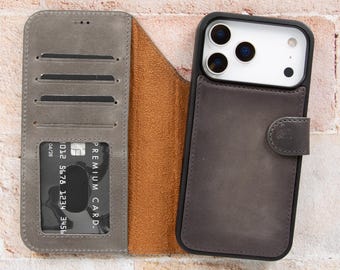 Echt leren iPhone 17 Pro Max hoesjes kopen