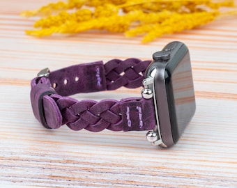 Leather Versa 4 Strap, Slim Leather Band Fitbit Versa 3, Customized Gift Fitbit Sense 2 Bracelet, Womens Gift Fitbit Versa Lite Band, Gift