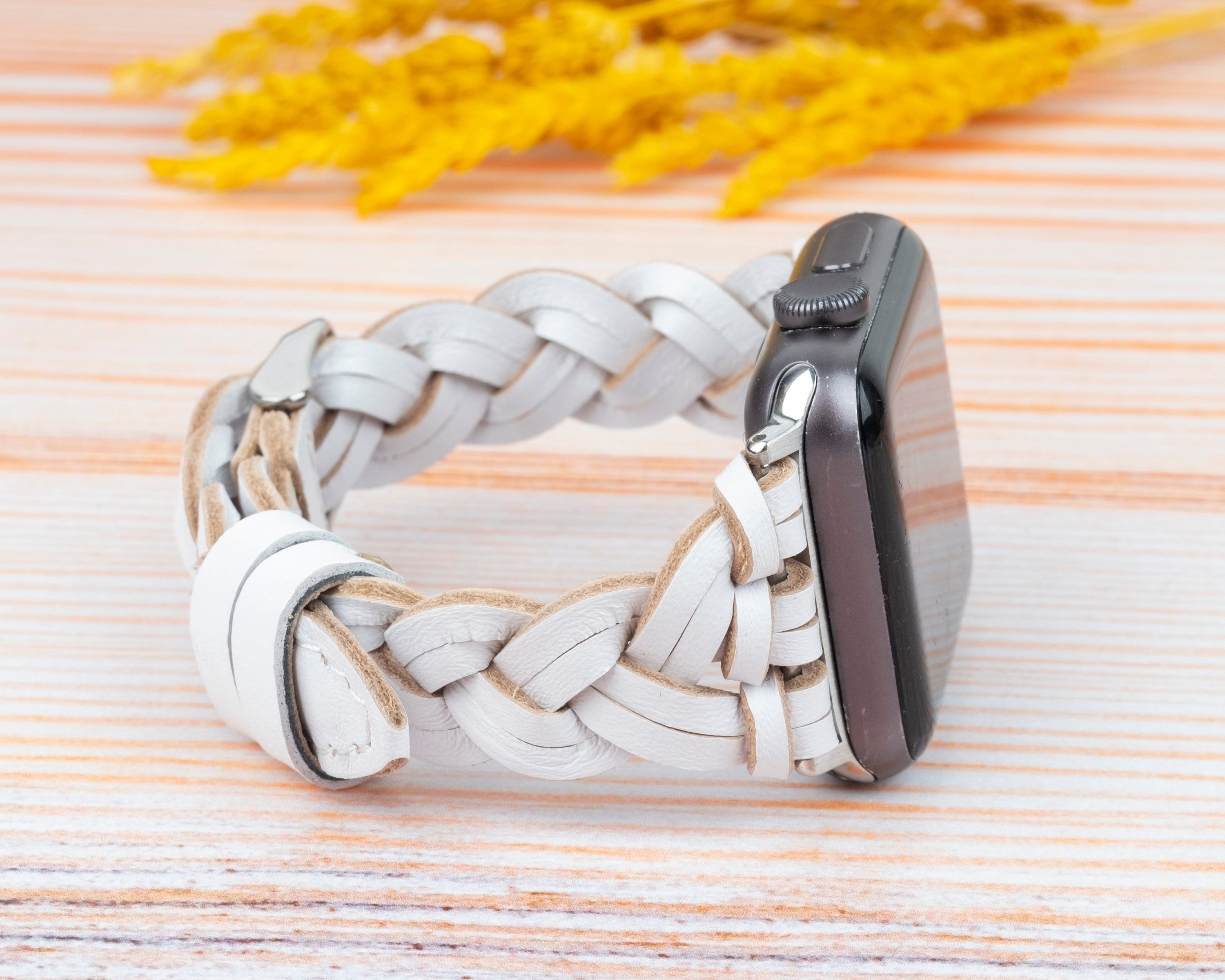 Cinturino In Vera Pelle Per Fitbit Versa 4 / Sense 2 / Versa 3 / Sense - Unisex, Morbido E Traspirante (Marrone, Taglia Unica)