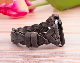 Skórzany pasek Versa 4, pasek Fitbit Sense 2, prezent spersonalizowany, prezent na rocznicę, prezent ślubny, prezent urodzinowy, prezent dla matki, prezent dla żony