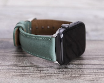 Leather Apple Watch Band 42mm 46mm 49mm 45mm 41mm 44mm 40mm 38mm, Genuine Leather iWatch Strap Women & Men, Series 11 10 9 8 SE Ultra Gift