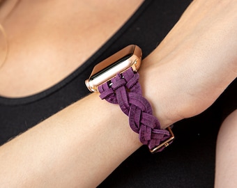 Fitbit Sense 2 Watch Band, Fitbit Versa 4 Leather Strap, Slim Leather Bracelet Fitbit Versa 3, Handmade Gift, Mother Gift, Anniversary Gift