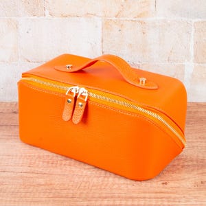 Trousse per cosmetici in pelle, organizer da viaggio per articoli da toeletta, regalo per lei o per lui, spaziosa borsa per il trucco, stile unisex, astuccio per il trucco, kit da regalo per matrimonio