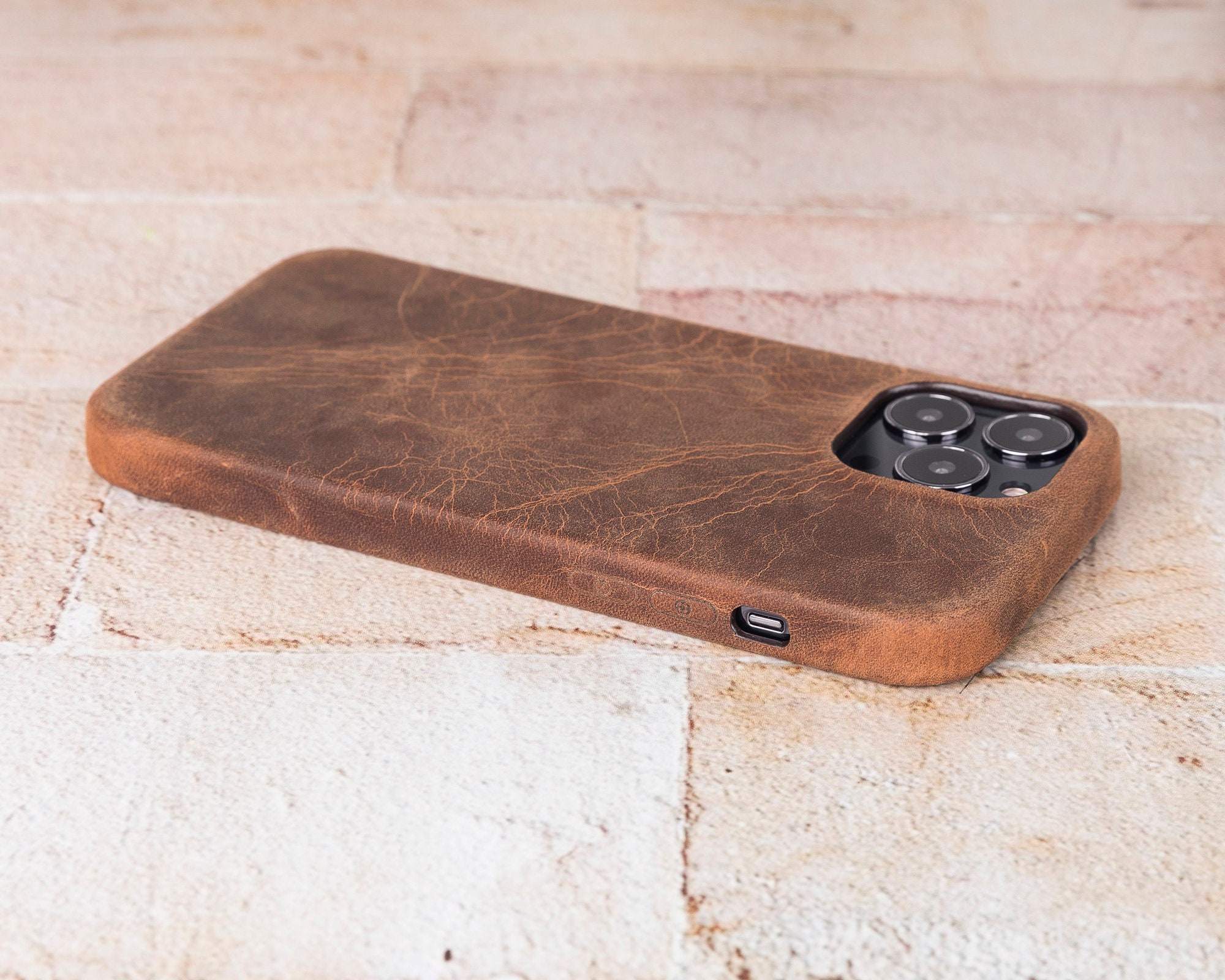 IPhone 15 Pro Max Leather Case, iPhone 15 Plus Back Cover, Custom