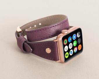 Womens Band Apple Watch, iWatch Leather Band, Apple Watch Bracelet, Apple Arm Band, Customized Gift Apple Watch Leather Strap, Wedding Gift