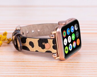 Fitbit Versa 4 Armband aus Leder, personalisiertes Geschenk Fitbit Sense 2 Armband, schmales Lederarmband für Fitbit Sense 1, Armband für Frauen