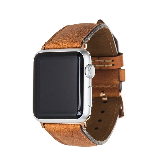 Leather Unisex Apple Watch Band for Iwatch 1 2 3 4 5 6 SE 7 8 9 Ultra,  Custom Iwatch Strap 38 40 41 42 44 45 49 Mm Top Stitched Handmade - Etsy