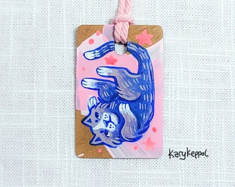 Hand Painted Ornament - A Fluffy Kitty