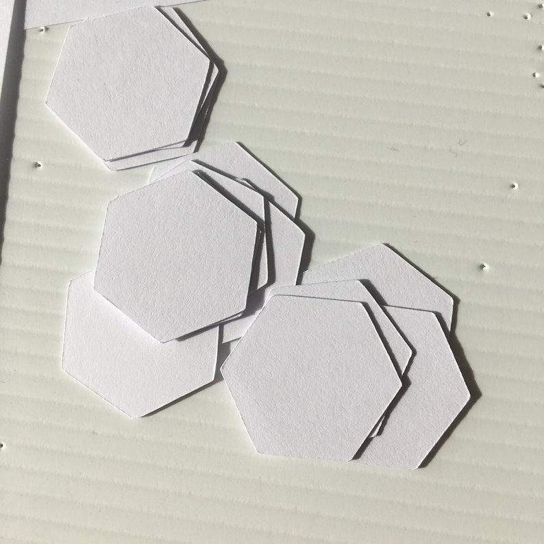 Hexagons Printable EPP Templates. 1/2 Hexagons for | Etsy
