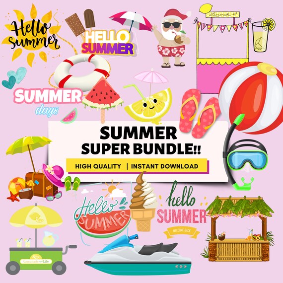Download Png Clipart Cricut Summer Summer Clipart Beach Etsy