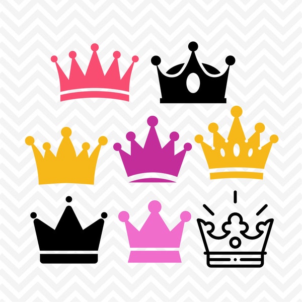 Crown Svg, Princess Crown Svg, Tiara Svg