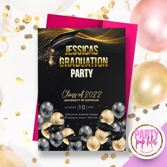 Graduation Invitation Graduation Party Invite Graduation Etsy