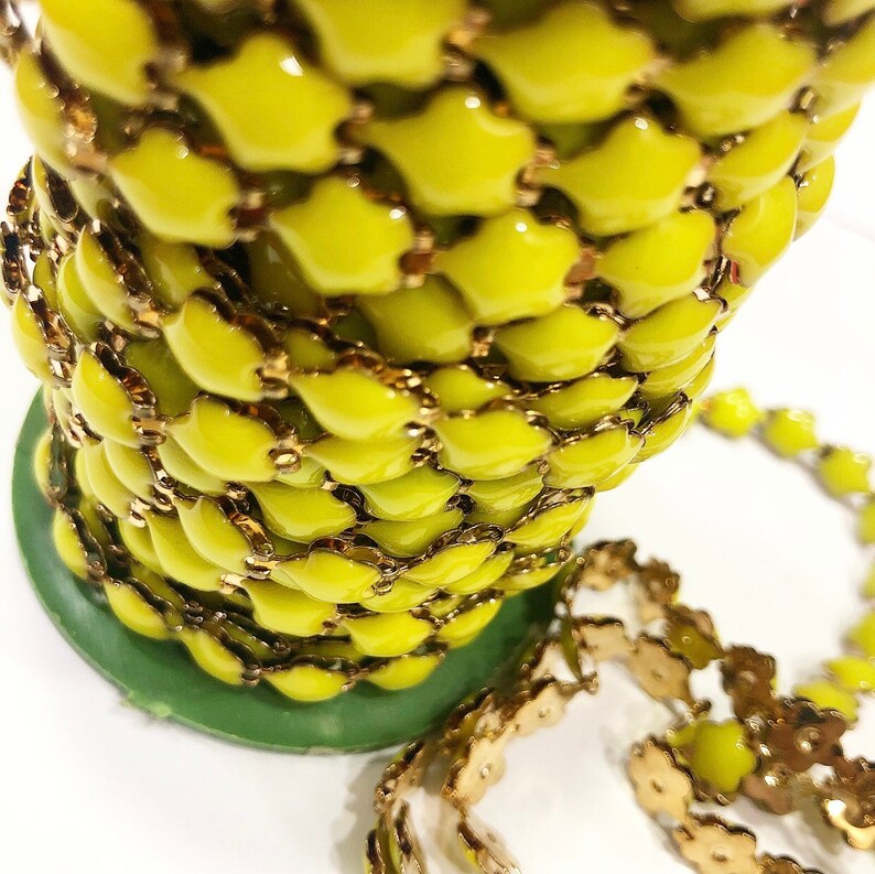 Chains Chains Yellow Colour Chain 8mm Clover Chains