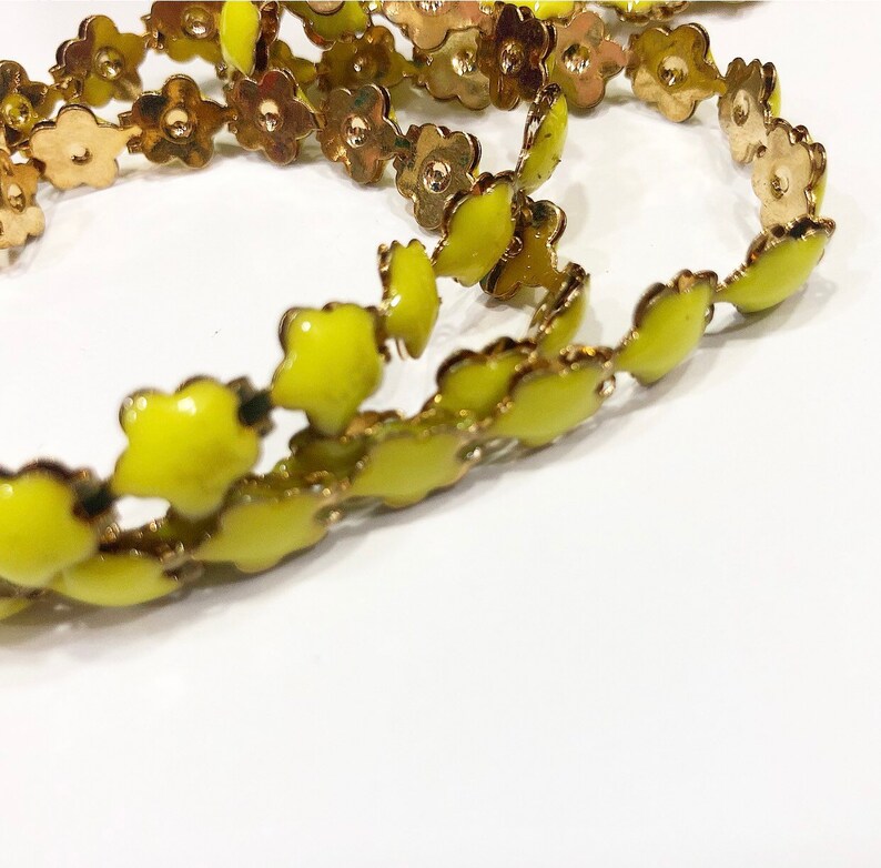 Chains Chains Yellow Colour Chain 8mm Clover Chains