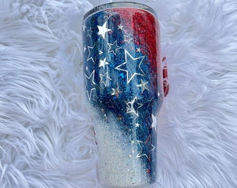 Fourth of July Tumbler|Personalized Tumbler