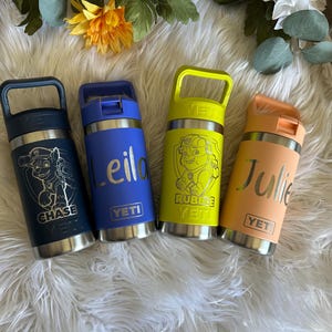 Custom Engraved YETI Kids Water Bottle - 12oz - Etsy