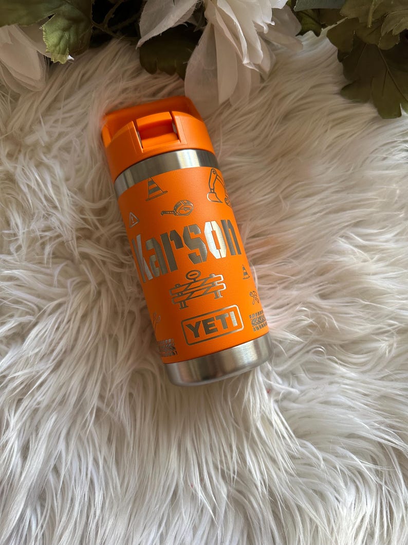 Custom Engraved 12oz YETI Kids Bottle - Full Wrap Design - Etsy