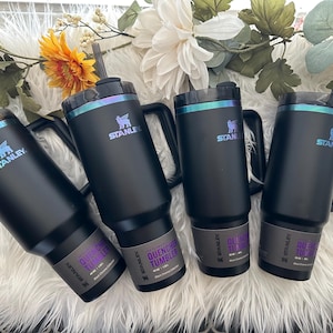 Black Chroma Stanley | Limited edition Stanley | Engraved Stanley | Black Stanley