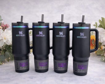 Black Chroma Stanley Tumbler: Limited Edition, Engraved Stanley