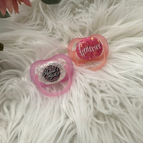 Real Gold Pacifier Charm 14k Real Gold Baby Shower Pendant Etsy