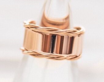 Boho Rose Gold Ring Set, Minimal Stacking Rings, Dainty Twisted Rings, Unique Valentine's Day  Gift, Jewelry Gift, Gift for Her/Family