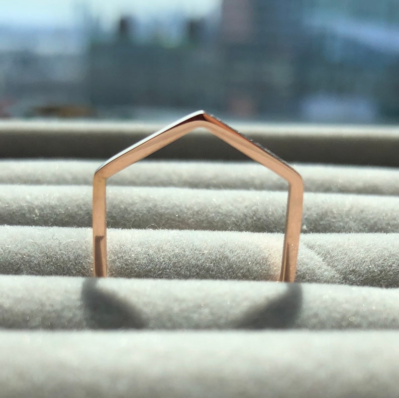 Honeycomb stackable ring gift idea Gold and Bridal Simple Hexagon Ring Modern Minimalist Rose Gold Dainty Geometric Jewelry,wedding gift