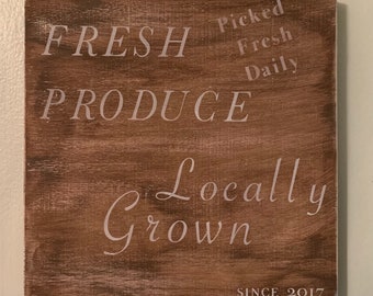 Fresh Produce sign