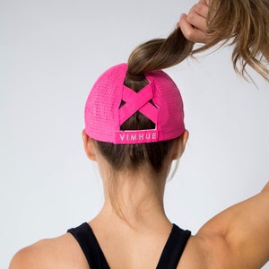 HOT PINK High Ponytail Cap - UPF50 - X-Boyfriend Design - Women Baseball Hat - Women cap- Ponytail hat -High pony cap -Pony cap -Female Cap