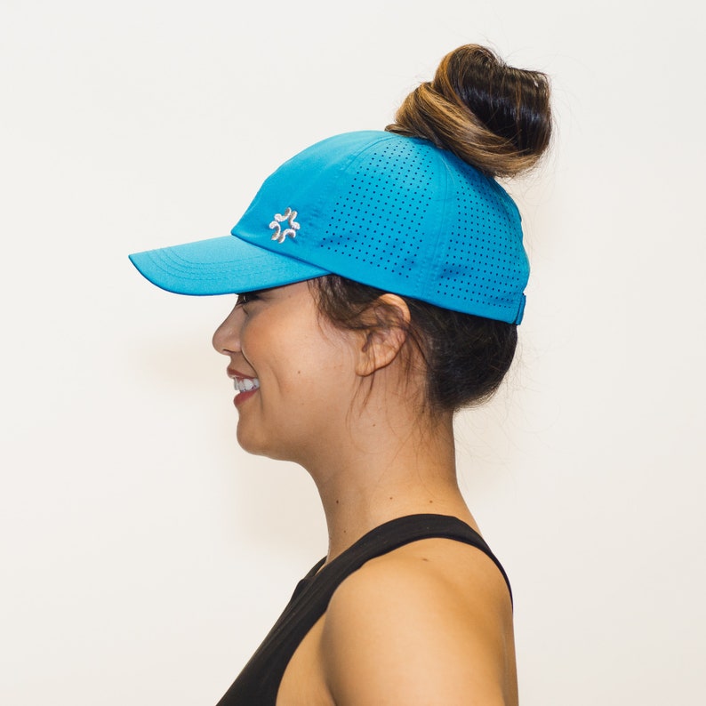 aqua baseball cap