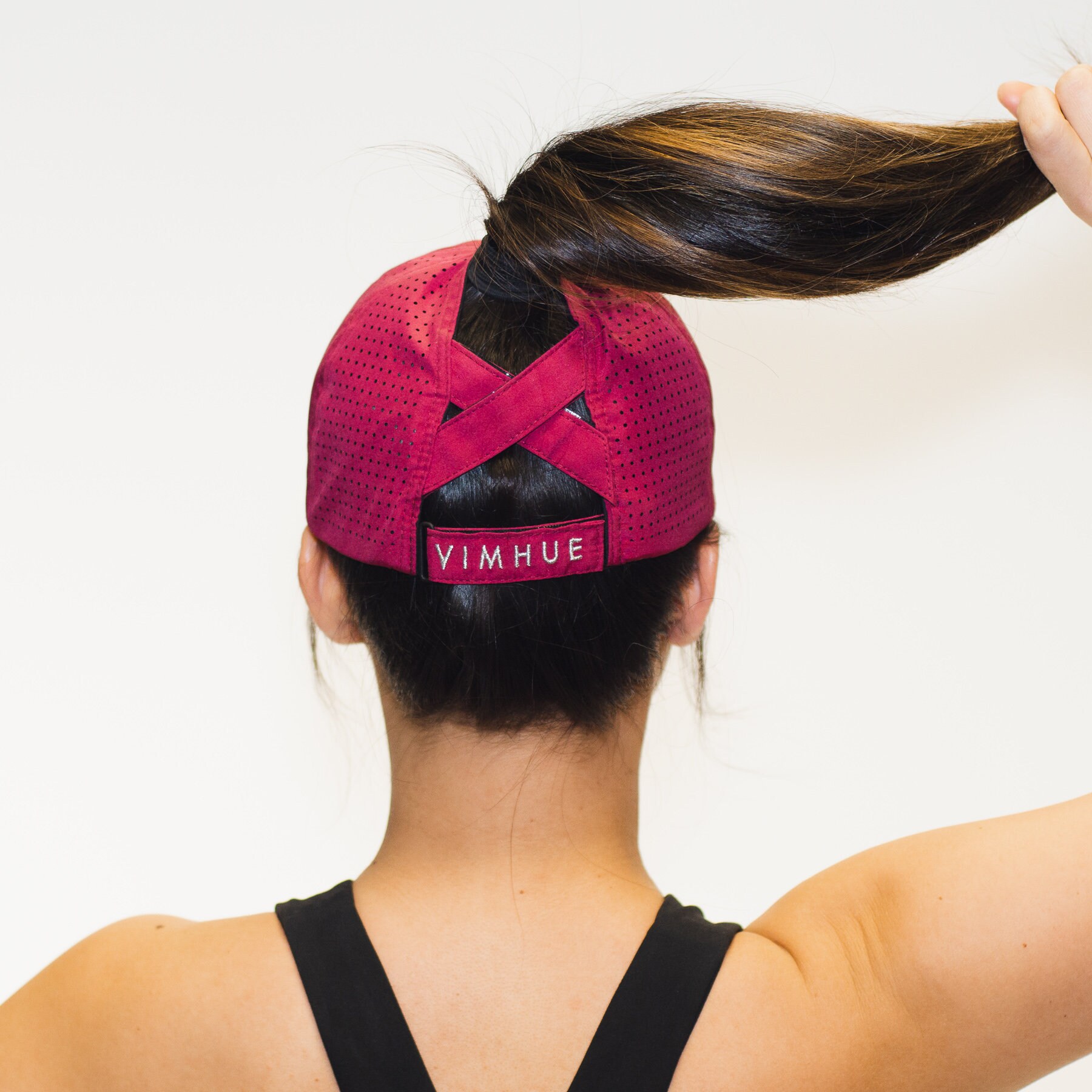 RASPBERRY High Ponytail Hat - UPF50 - X-Boyfriend Design - Women Base…