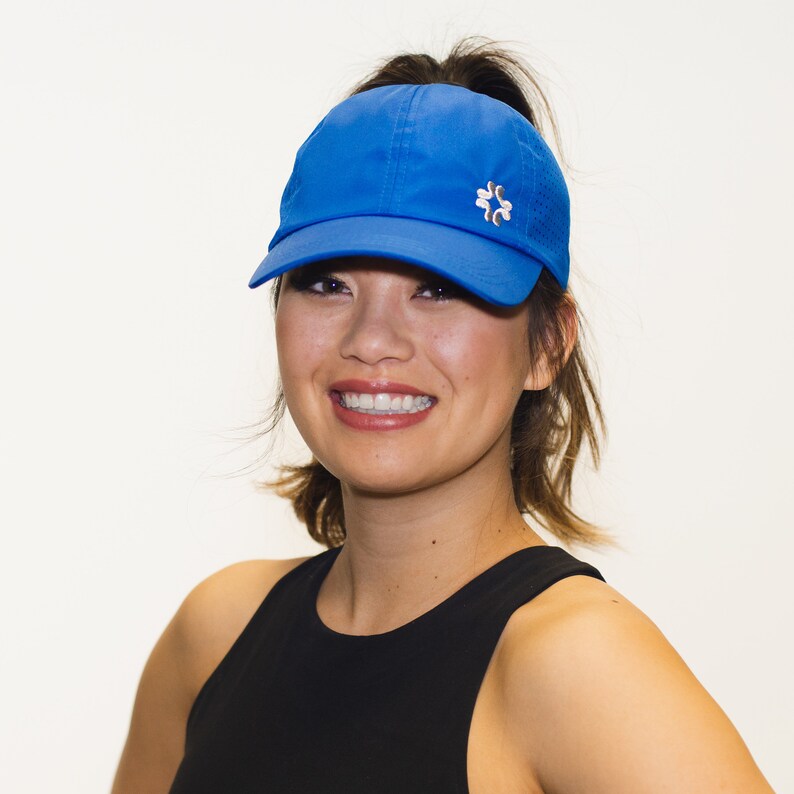 ROYAL BLUE Women Baseball Hat UPF50 High Ponytail Hat Etsy