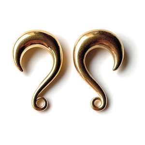 Gold DIY Design Your Own Dangle Hook Ear Weights Hangers