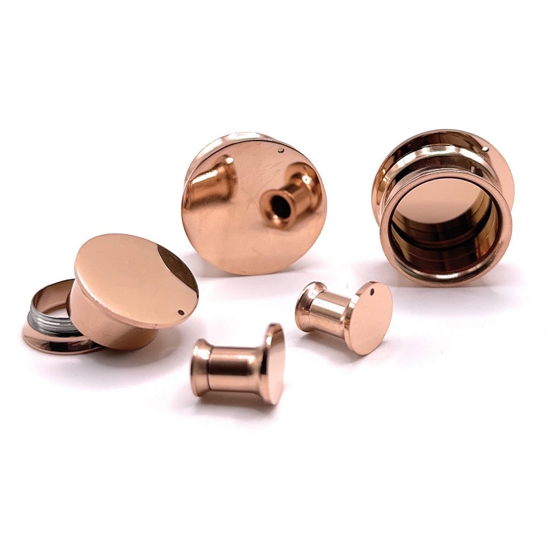 Design your own dangle Screw fit Dangle Plugs with these DIY ear Plugs in Silver, Gold Black or Rose Gold 6mm 0GA 25mm 1 Gauge image 5