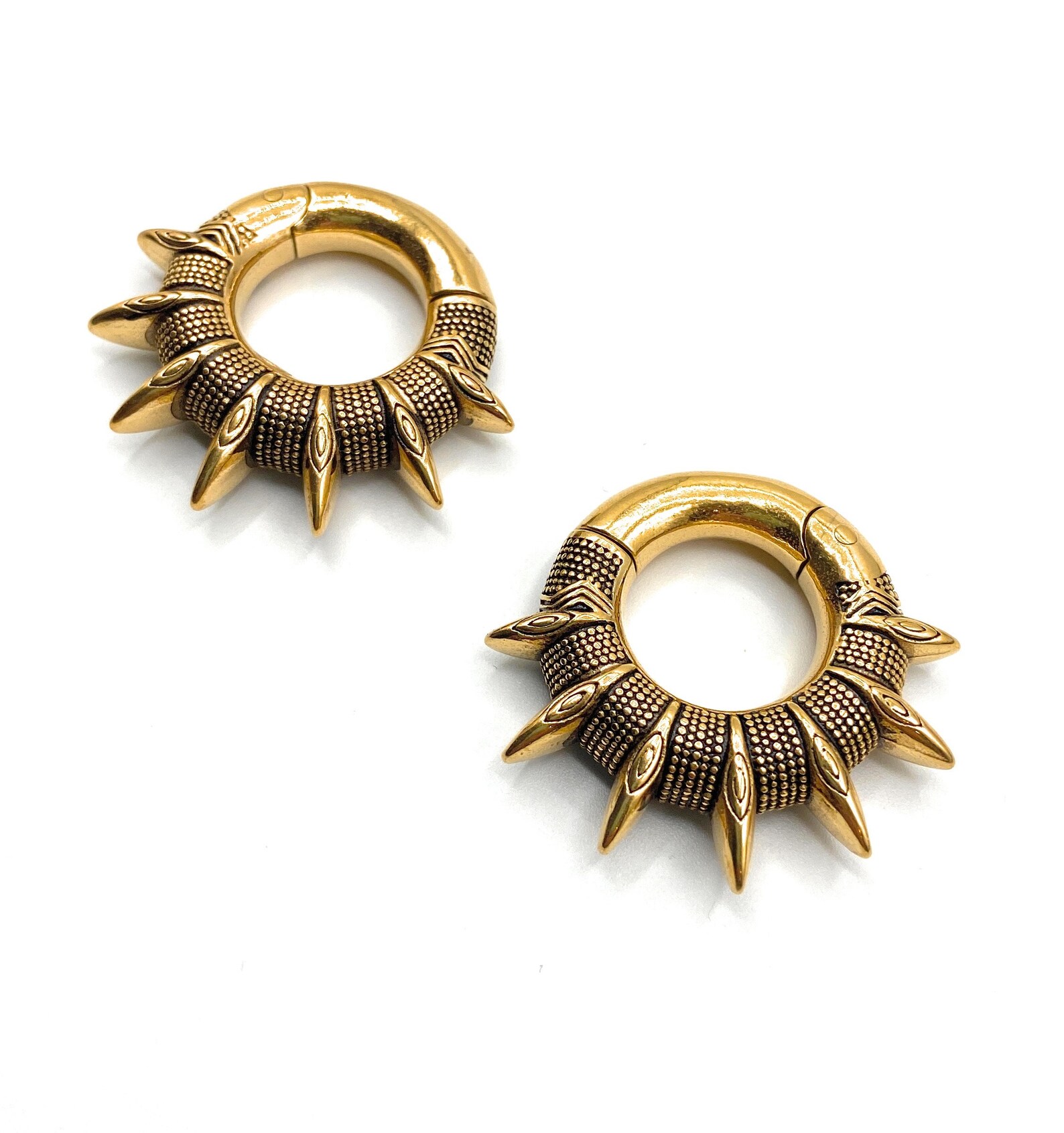 Unique Ornate Circular Ear Weights will fit 5mm 4GA Etsy