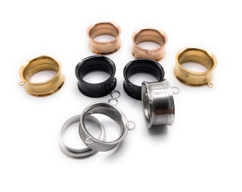 Gestalte deine eigenen Double Flared Ohrhänger mit DIY Tunnels in Silber, Gold, Schwarz oder Rosegold