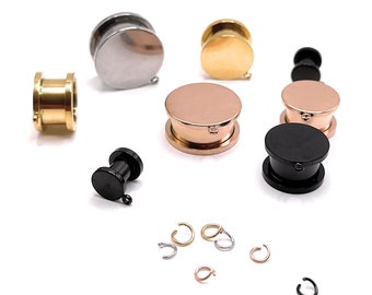DIY Dangle Plugs: Surgical Steel Screw Fit Tunnels (6mm-25mm)