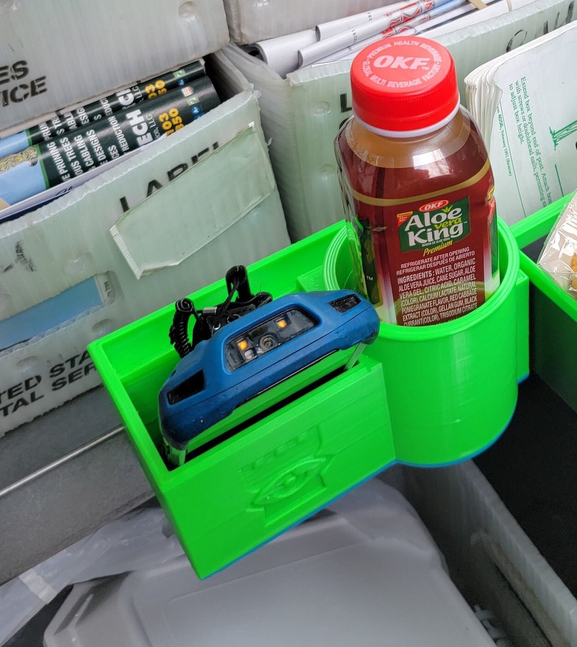 USPS Cup and Scanner Holder. Fits All Postal Vehicles With a Etsy