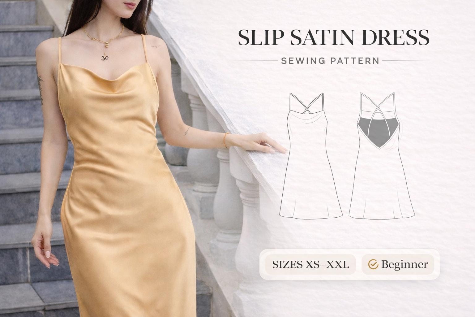 simple satin dress pattern 19 Best Sewing Patterns & Projects for Silk / Satin Fabric