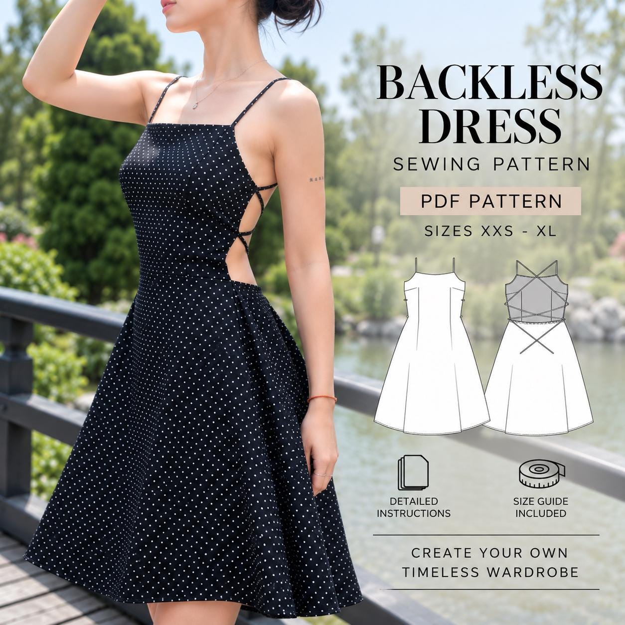 Backless Dress Pattern