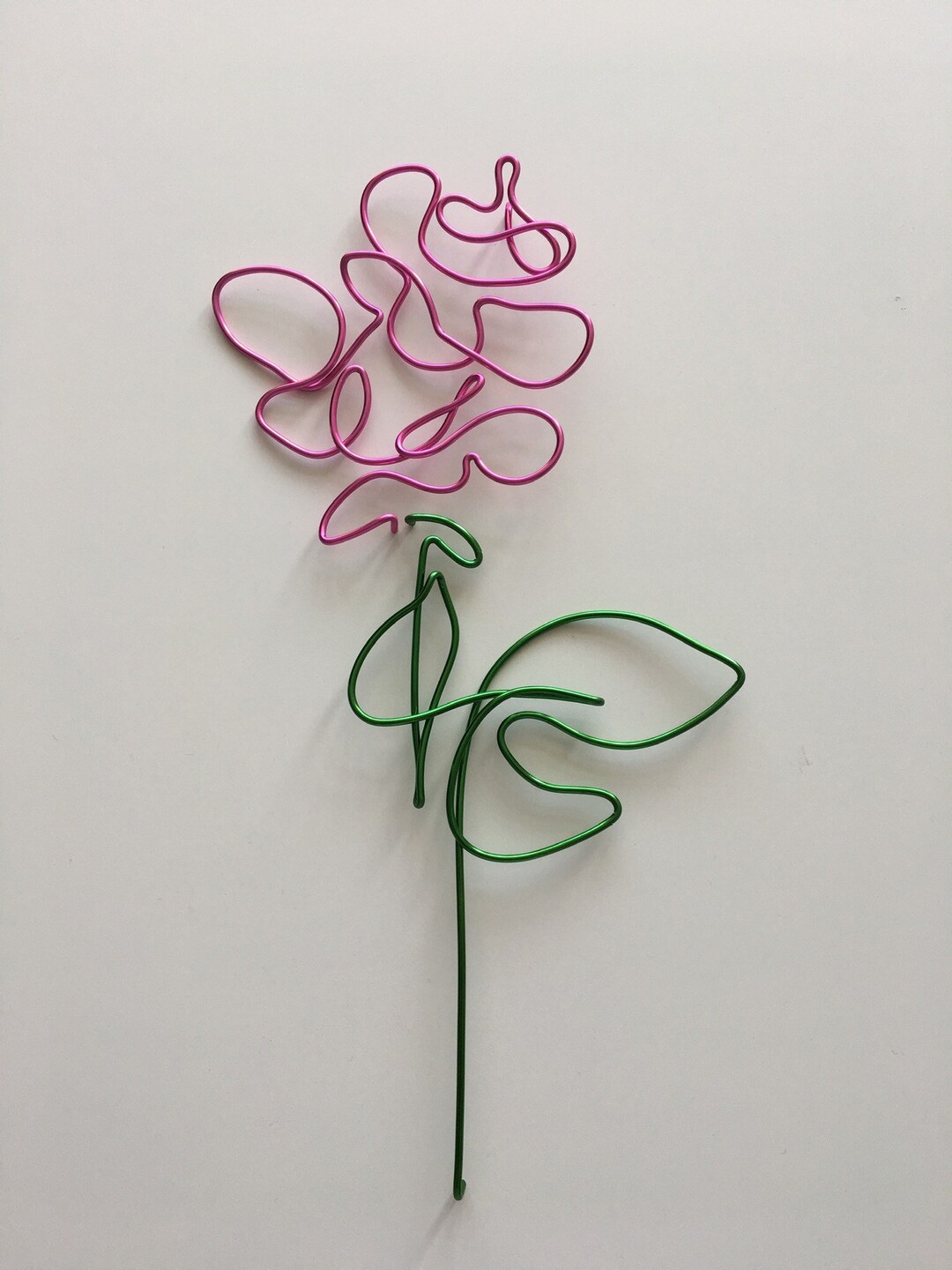 Handmade Wire Rose Wall Art Etsy